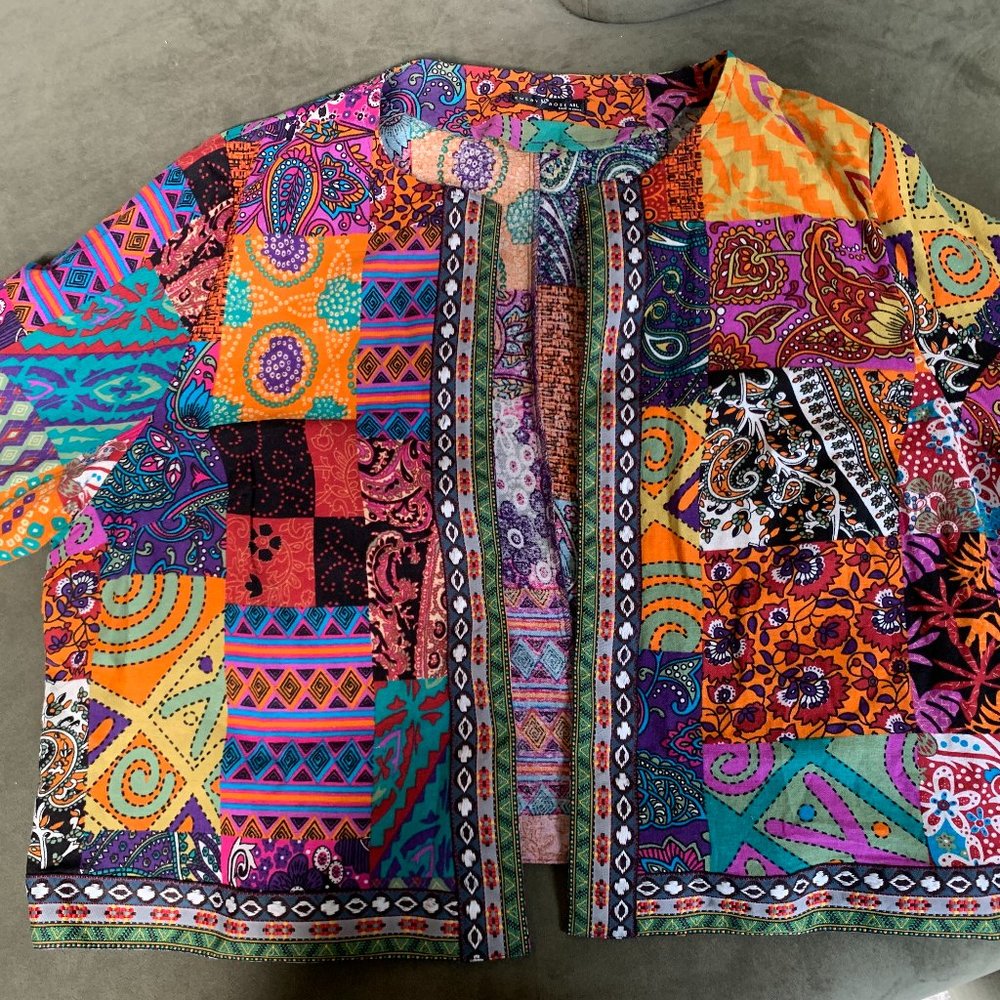 Emery Rose size 4x colorful jacket